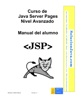 Manual del curso de JSP avanzado