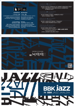 Programa IV Muestra BBK Jazz