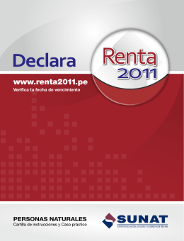 Renta Anual 2011 (Personas Naturales)