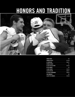 Honors and TradiTion