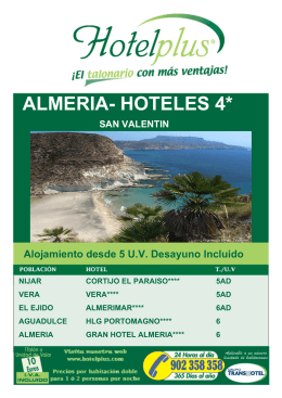 ALMERIA- HOTELES 4*