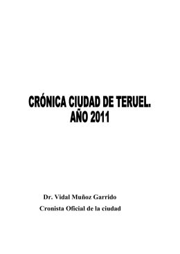 Crónica de la Ciudad de Teruel 2011