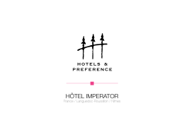HÔTEL IMPERATOR - Hôtels & Préférence