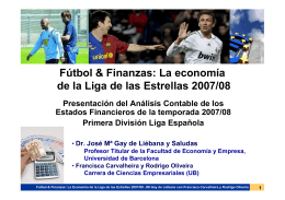 0. Fútbol & Finanzas PRESENTACIÓN 19 MAYO 2009 IQS