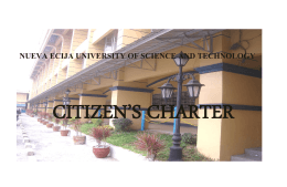 NEUST Citizen`s Charter