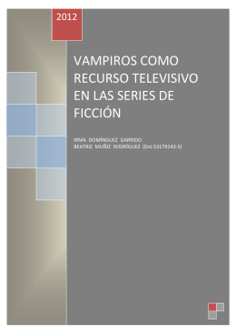 vampiros como recurso televisivo en las series de ficción