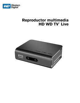 WD TV™ Live HD Media Player - User Manual