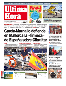 García-Margallo defiende en Mallorca la «firmeza» de