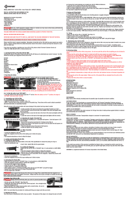 MODEL SNIPER R38 • Soft Air Rifle • 6mm Plastic BB • OWNER`S