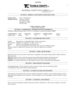 MATERIAL SAFETY DATA SHEET02/04/2005