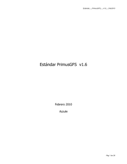 Estándar PrimusGFS v1.6