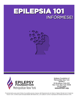 Descargar folleto PDF “Epilepsia 101 – Infórmese!”