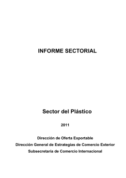 Sector Plástico - Argentina Trade Net