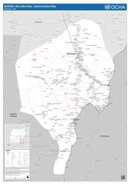 SUDAN: Blue Nile State - Administrative Map