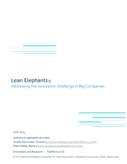 Lean Elephants - Telefonica I+D