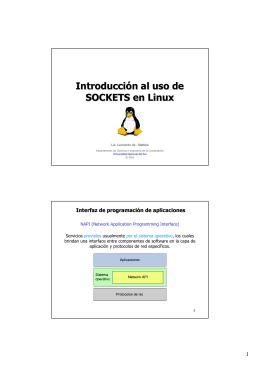 Introducción al uso de SOCKETS en Linux