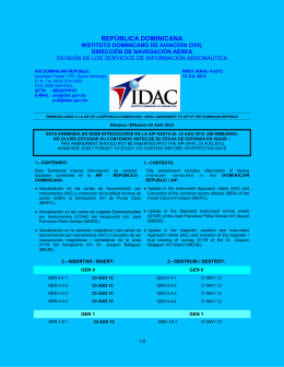 amdt airac 4-12 - AIP-Republica Dominicana