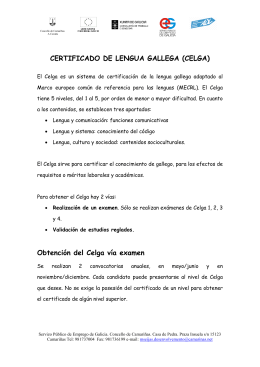 certificado de lengua gallega (celga)