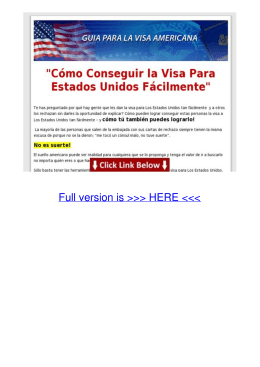 Info Visa Para Estados Unidos - Como Obtener la Visa Americana
