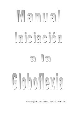 MANUAL DEL CURSO DE INICIACION A LA GLOBOFLEXIA (hacer