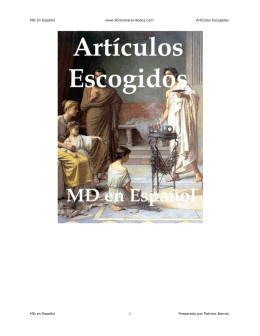 MD en Español www.librosmaravillosos.com Artículos Escogidos