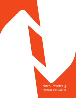 Nitro Reader 3 | Manual del Usario