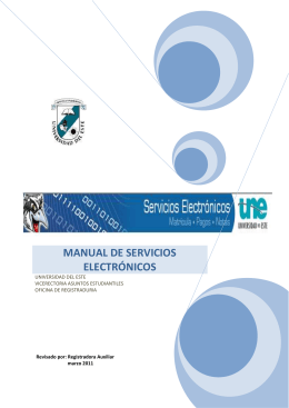 manual de servicios electrónicos - Sistema Universitario Ana G