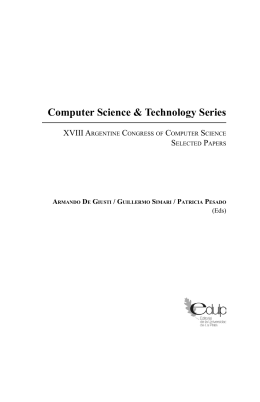 Computer Science & Technology Series XVIII Argentine