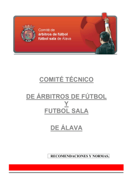comité técnico de árbitros de fútbol y futbol sala de álava