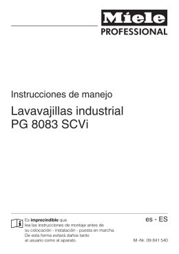 Lavavajillas industrial PG 8083 SCVi