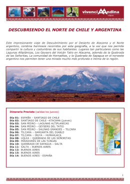 Descubriendo el Norte de Chile y Argentina