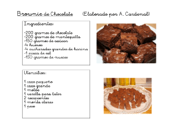 Brownie de Chocolate (Elaborado por A. Cardenal)