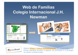 Web de Familias Colegio Internacional J.H. Newman