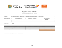 2013 - Secretaría de Finanzas de Coahuila
