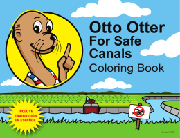 Otto Otter For Safe Canals Coloring Book