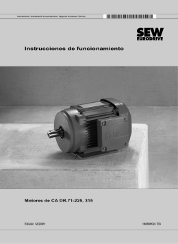 Motores CA DR.71-225, 315 / Manual de - SEW