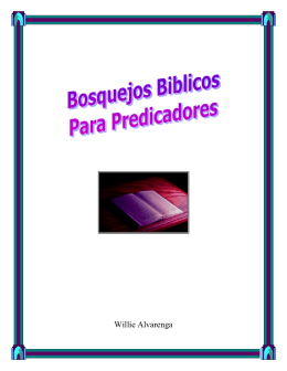 Bosquejos Biblicos Para Predicadores