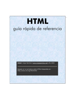 Manual rápido de HTML