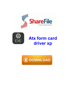 Atx form card driver xp