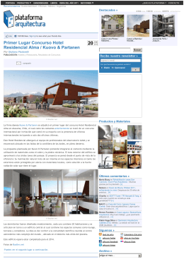 Primer Lugar Concurso Hotel Residencial Alma / Kuovo & Partanen