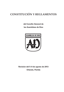 Constitución y Reglamentos AD