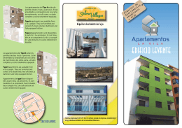 folleto apartamentos la vila