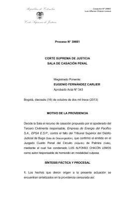 CORTE SUPREMA DE JUSTICIA - Procuraduría General de la Nación