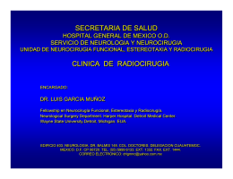 Clínica de Radiocirugía - Hospital General de México