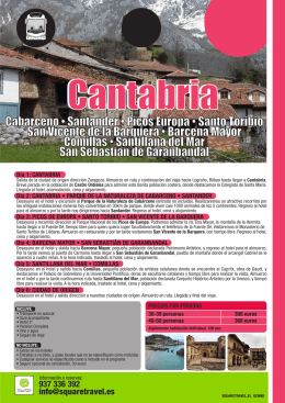 Cabarceno • Santander • Picos Europa • Santo Toribio San Vicente