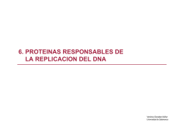 6. proteinas responsables de la replicacion del dna