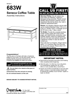 Seneca Coffee Table - Whittier Wood Furniture