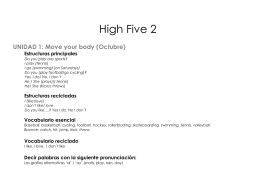 contenidos de high five 2