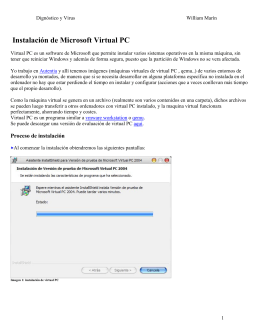 Instalación de Microsoft Virtual PC