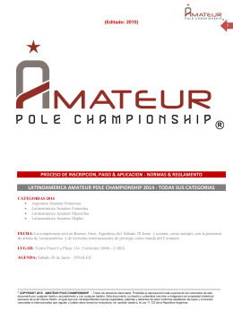 latinoamerica amateur pole championship 2014